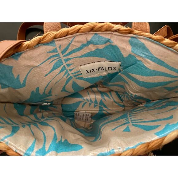 XIX PALMS Insulated Jute Picnic Tote/Backpack (NWT) main image 13